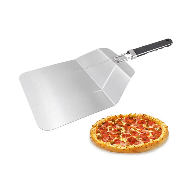 Fold-able Stainless Steel Pizza Shovel