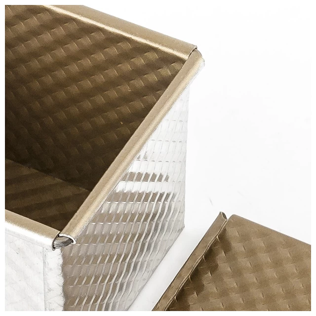 Golden Corrugated Cube Loaf Pan