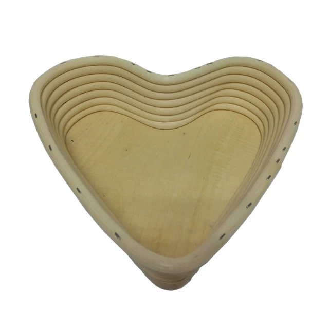 Tsina Heart Shape Rattan Banneton Bread Proofing Basket TSBT02 Manufacturer