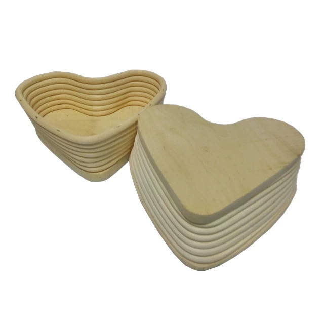 Heart Shape Rattan Banneton Bread Proofing Basket TSBT02