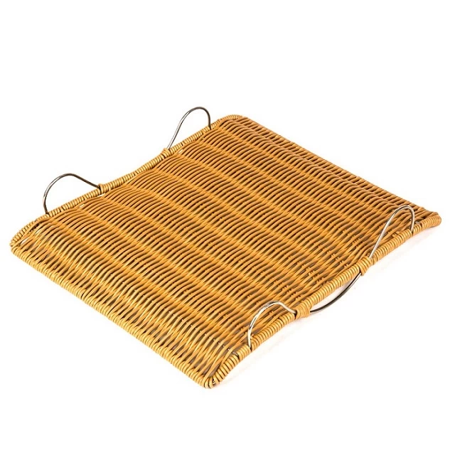 China High Quality Eco-friendly Handmade Pp Rattan Bread Display Basket manufacturer