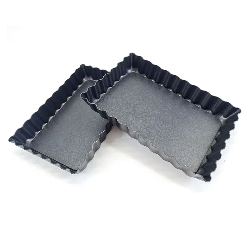 Sartenes para tartas rectangulares antiadherentes estriadas