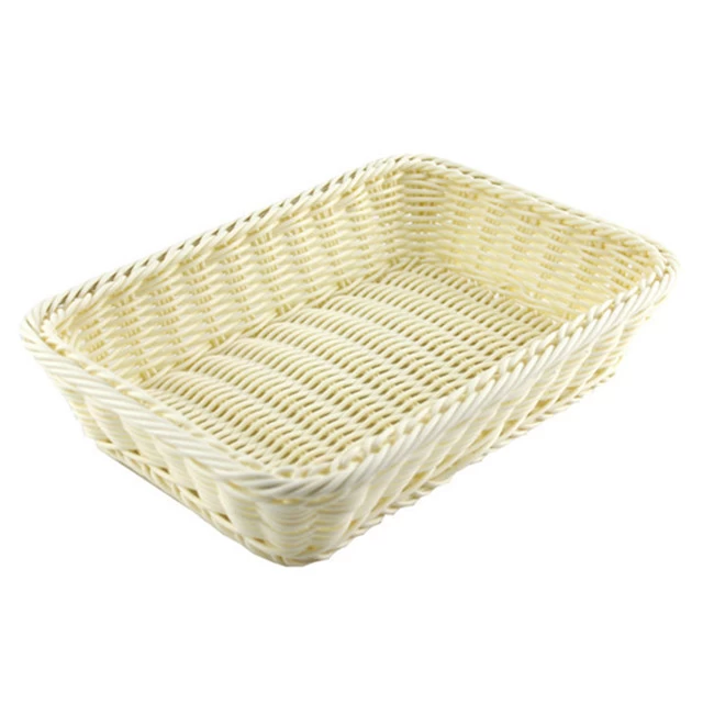 Rectangle PP Plastic Woven Bread Basket