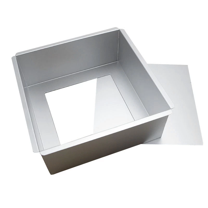 Square Cake Baking Tin Mould with Removable Bottom