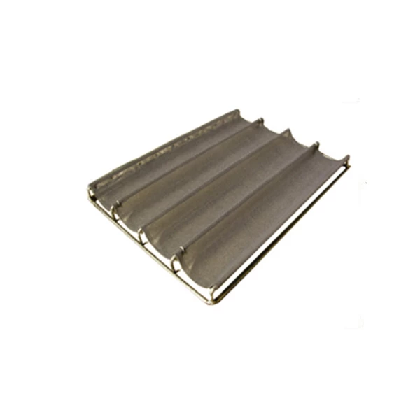 stainless steel grid baguette tray--TSFP03