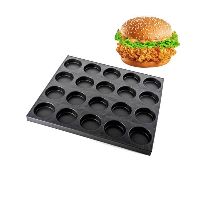 Teflon coating aluminizes steel hamburger tray hamburger bun