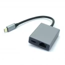 China Adaptador Ethernet USB-C para Gigabit com USB-C PD | Fabricante com certificação ISO 13485 e ISO 9001 fabricante