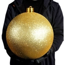 China Factory direct custom Christmas ball big ornaments large baubles 15cm - 60cm xmas logo balls manufacturer