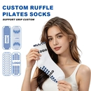 Čína Nový design Grip Yoga Dámské ponožky Logo Cotton Crew Pilates Ponožky Značka Protiskluzové Sportovní ponožky na jógu na míru výrobce