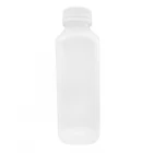 China Hete vullende plastic flessen van pp 450ml 15oz vierkante lege plastic sapflessen fabrikant