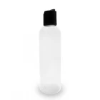 China Douane Lege Ronde 6 oz 180ml Lotion Verpakkende Flessen Duidelijke Kosmetische Plastic Flessen Met Deksel fabrikant