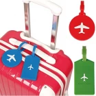 China Kundenspezifischer weicher PVC-Silikon-Andenken-Fluglinien-Gepäckanhänger-Großverkauf Hersteller