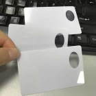 중국 주문 인쇄 투명한 PVC 카드 광택 있는 공백 명확한 플라스틱 카드 제조자 제조업체