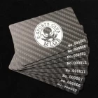 porcelana RFID PLA CMYK Impresión de fibra de carbono a todo color Fabricante de tarjetas de visita de regalo de plástico fabricante
