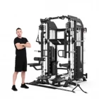 China Wholesale Multi Functional Trainer Smith Machine Multi Function Power Rack Gym Equipment manufacturer