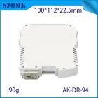 China 100*112*12.5MM AK-DR-93 Green Pcb Din Rail Type Terminal Blocks Connector Electrical Transformer Din Rail Enclosure - COPY - sr4fe8 Hersteller