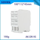 China 100*112*12.5MM AK-DR-93 Green Pcb Din Rail Type Terminal Blocks Connector Electrical Transformer Din Rail Enclosure - COPY - jmbn03 Hersteller