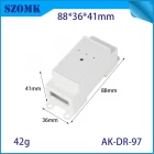 الصين 100*112*18MM AK-DR-96 Din Rail Enclosure For Pcb Board Sensor Electronic Terminal Plastic Enclosure - COPY - f5pqsf الصانع