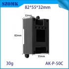 Cina 82*54*32 mm AK-P-50C Plastica ABS Din Rail Rail Breaker Din Rice Monitor Box montato produttore