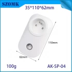 Cina AK-SP-04 French Standard Plastic Smart Plug Smart Mini WiFi Outlet PC Electrical Enclosure con Alexa Google produttore