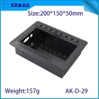 الصين AK-D-29 شاشة LCD عرض الإسكان السكن الرقمي سطح المكتب حاوية الغلاف البلاستيكي للمراقبة 200*150*50mm الصانع