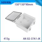 China AK-02-37A1-JK SZOMK Outdoor Weatherproof Junction Box Case Lid for Extension Cord Safety Cover Outdoor Applications 150X150X90MM manufacturer