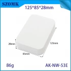 中国 ABSプラスチックネットワークエンクロージャープロジェクトボックスIoTセンサーPCBジャンクションボックスAK-NW-53E 125*85*28 mm メーカー