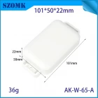 China Caixa de gabinete AK-W-65A Caixa de junção de junção ABS IoT/IIOT Caixa plástica do sistema para eletrônicos com flanges 101*50*22mm fabricante