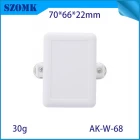 中国 AK-W-68白色法兰物联网接线盒外壳箱塑料箱塑料项目框，用于电路板项目70*66*22mm 制造商
