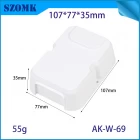 中国 AK-W-69电子DIY电线连接盒壁挂栏固定式PCBS塑料接线盒105*75*30mm 制造商