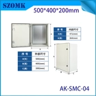 China 500*400*200MM SMC-Fiberglas-Verteilergehäuse, IP65-DIN-Schiene, bereit für Solarkombinatoren und elektrische Steuerungssysteme Hersteller