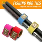 China Fishing Rod Strap Manufacturer Neoprene Elastic Adjustable Band Secure Holder for Rod Storage and Transport manufacturer