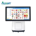 China POS-L156 Windows or Android System 15.1/15.6 Inches All In One Touch Screen POS Machine With Printer MSR And Barcode Scanner Options manufacturer