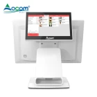 China POS-1701 17.1 Inch Capacitive Touch Screen All In One POS Machine with  Aluminum Alloy Base And Plastic Housing J1900 manufacturer
