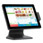 China POS-1513 Metal housing Aluminum alloy base Windows 10 all in one Industrail pos system dual screen manufacturer