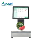 China POS-S002 15 Inches All-In-One POS Electronic Weigh Scale With Printer manufacturer