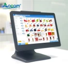 China POS-1520 Alumium alloy stand pos all in one cashier table touch pos i3 system pos manufacturer