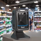 Chiny Biurkowy przewodowy kabel USB o długości 1,8 m Zestaw głośnomówiący Skaner kodów kreskowych 1D/2D dla supermarketów producent