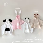 porcelana Toalla de baño para bebé con forma de Animal de algodón 100%, Toalla de playa con capucha de oso bonito, manta para niños recién nacidos fabricante