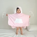 China 100% Cotton Animal Shape Baby Bath Towel Cute Bear Hooded Beach Towel Kids Newborn Blanket - COPY - 2pi6t1 fabricante