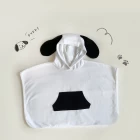 China 100% Cotton Hooded Towel Cute Bear Baby Bathrobe Newborn Infant Bath Towel Baby Surf Poncho Hooded Towel manufacturer