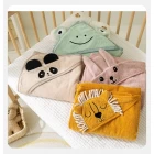 China 100%Cotton Baby Hooded Bath Towel  Wrap With Animal Ears manufacturer