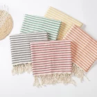 Cina Cheap Cotton Turkish Towel Beach Towel With Tassel - COPY - s3g76g produttore