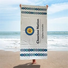 China One Side Cotton One Side Microfiber Printing Beach Towel manufacturer