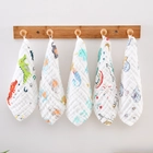 China 100% Cotton Baby Muslin Washcloths Newborn Baby Face Towel Burp Cloth manufacturer