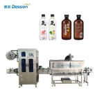 Chine Applicateur automatique de manchons rétractables, avec tunnel de vapeur, Machine d'étiquetage de manchons rétractables pour bouteilles chauffantes fabricant