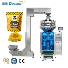 China máquina de embalagem com balança de verificação de múltiplas cabeças, máquina de embalagem de biscoitos fabricante