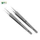 China BST-Q10 Flying lead tweezers Ultra-fine pointed tweezers Precision elbow clamp Microscope fingerprint tweezers manufacturer