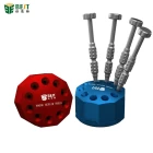 China BST-10S Aluminum screwdriver rotating storage rack with automatic magnetization manufacturer