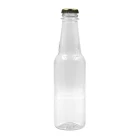 China Long Neck Clear PET Plastic Wine Bottles Packaging 280ml Plastic Bottles manufacturer